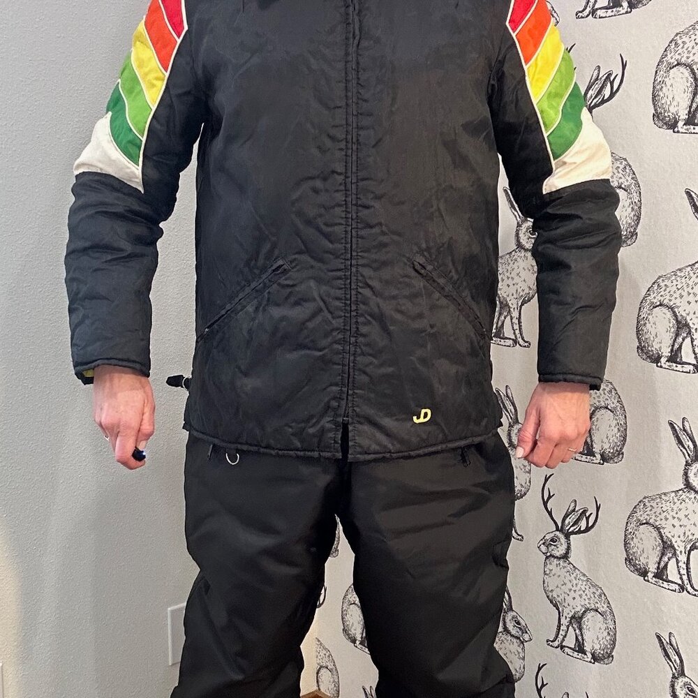 Vintage Women's RARE Authentic PRISTINE John Deere 2pc Snow Suit SzL